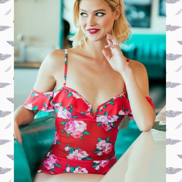 Betsey Johnson Other - Betsey Johnson Rose Fantasy One Piece Swimsuit